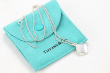 Load image into Gallery viewer, Tiffany &amp; Co. 1837 Sterling Silver Square Cushion Pendant 16&quot; Necklace
