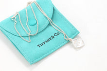 Load image into Gallery viewer, Tiffany &amp; Co. 1837 Sterling Silver Square Cushion Pendant 16&quot; Necklace
