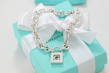 Load image into Gallery viewer, Tiffany &amp; Co. Silver Letter &quot;G&quot; Padlock Bracelet

