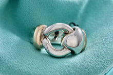 Load image into Gallery viewer, Tiffany &amp; Co. 18K Gold &amp; Silver Knot Loop Ring Size 4.5
