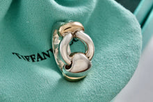 Load image into Gallery viewer, Tiffany &amp; Co. 18K Gold &amp; Silver Knot Loop Ring Size 4.5
