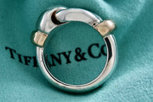 Load image into Gallery viewer, Tiffany &amp; Co. 18K Gold &amp; Silver Knot Loop Ring Size 4.5
