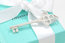 Load image into Gallery viewer, Tiffany &amp; Co. Silver Large Crown Key 2.5&quot; Pendant
