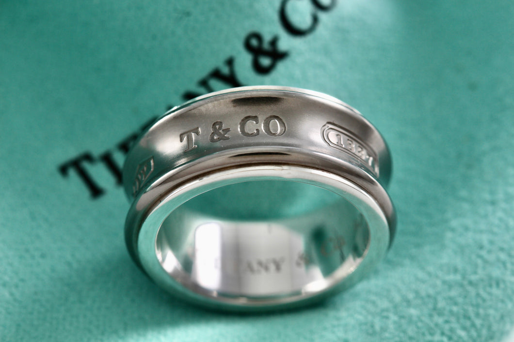 Tiffany & Co. 1837 Titanium Sterling Silver Ring