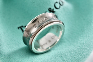 Tiffany & Co. 1837 Titanium Sterling Silver Ring