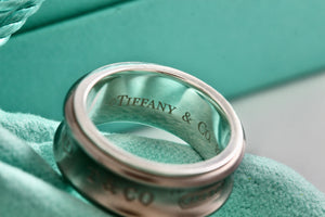 Tiffany & Co. 1837 Titanium Sterling Silver Ring