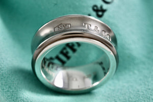 Tiffany & Co. 1837 Titanium Sterling Silver Ring