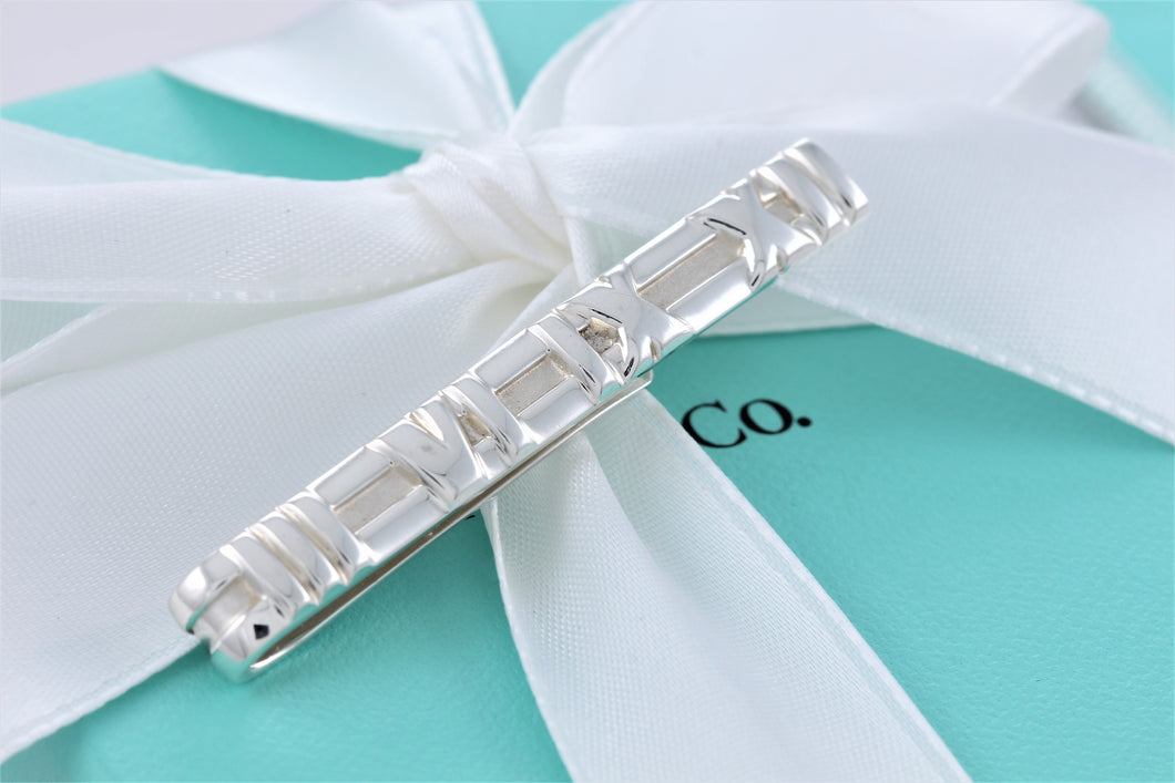Tiffany & Co. Atlas Silver Tie Clip Money Clip
