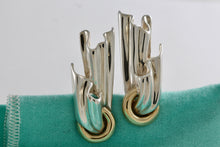 Load image into Gallery viewer, Tiffany &amp; Co. 18K Gold &amp; Silver Draped Cloth Clip-on Earrings
