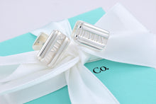 Load image into Gallery viewer, Tiffany &amp; Co. Atlas Silver Roman Numerals Cufflinks
