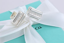 Load image into Gallery viewer, Tiffany &amp; Co. Atlas Silver Roman Numerals Cufflinks
