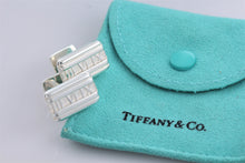Load image into Gallery viewer, Tiffany &amp; Co. Atlas Silver Roman Numerals Cufflinks
