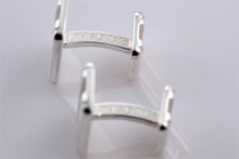 Load image into Gallery viewer, Tiffany &amp; Co. Atlas Silver Roman Numerals Cufflinks
