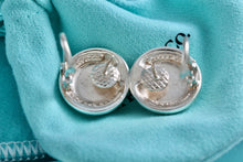 Load image into Gallery viewer, Tiffany &amp; Co. 18K Gold &amp; Silver Hematite Round Clip-on Earrings
