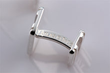 Load image into Gallery viewer, Tiffany &amp; Co. Atlas Silver Roman Numerals Cufflinks
