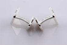 Load image into Gallery viewer, Tiffany &amp; Co. Atlas Silver Roman Numerals Cufflinks
