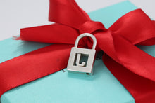 Load image into Gallery viewer, Tiffany &amp; Co. Silver Letter &quot;J&quot; Padlock Pendant
