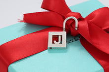 Load image into Gallery viewer, Tiffany &amp; Co. Silver Letter &quot;J&quot; Padlock Pendant
