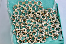 Load image into Gallery viewer, Tiffany &amp; Co. 18K Gold &amp; Silver Interlocking Circle Links 34&quot; Necklace
