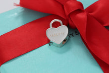 Load image into Gallery viewer, Tiffany &amp; Co. Silver &quot;Happy&quot; Heart Padlock Pendant
