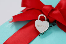 Load image into Gallery viewer, Tiffany &amp; Co. Silver &quot;Happy&quot; Heart Padlock Pendant
