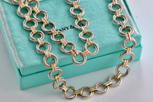 Load image into Gallery viewer, Tiffany &amp; Co. 18K Gold &amp; Silver Interlocking Circle Links 34&quot; Necklace
