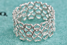 Load image into Gallery viewer, Tiffany &amp; Co. Paloma Picasso Silver Crown Of Hearts Wide Band Ring
