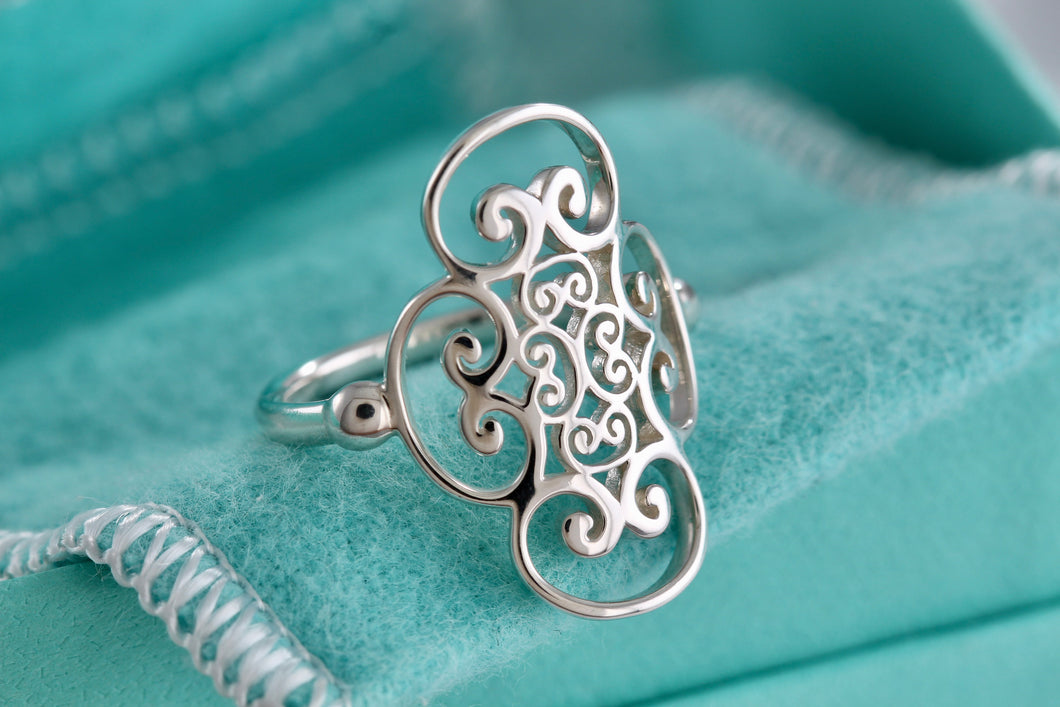 Tiffany & Co. Paloma Picasso Silver Goldoni Quadruplo Ring