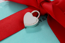 Load image into Gallery viewer, Please Return to Tiffany &amp; Co. Silver Heart Padlock Charm Pendant
