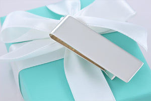 Tiffany & Co. Mens Silver Plain Money Clip