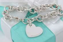 Load image into Gallery viewer, Return To Tiffany &amp; Co. Silver Tilted Heart Charm Bracelet
