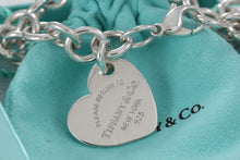 Load image into Gallery viewer, Return To Tiffany &amp; Co. Silver Tilted Heart Charm Bracelet
