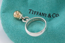 Load image into Gallery viewer, Tiffany &amp; Co. Hardwear 18K Gold &amp; Silver Dangle Ball Ring

