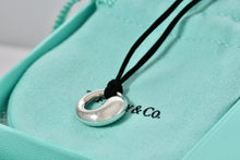 Load image into Gallery viewer, Tiffany &amp; Co. Elsa Peretti Large 17mm Eternal Circle Silk Cord Necklace
