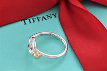 Load image into Gallery viewer, Tiffany &amp; Co. 18K Gold &amp; Silver Love Knot Hook Ring
