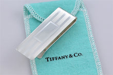 Load image into Gallery viewer, Tiffany &amp; Co. Mens Silver Stripe Monogram Money Clip
