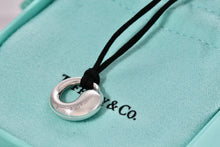Load image into Gallery viewer, Tiffany &amp; Co. Elsa Peretti Large 17mm Eternal Circle Silk Cord Necklace

