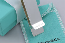 Load image into Gallery viewer, Tiffany &amp; Co. Mens Silver Stripe Monogram Money Clip
