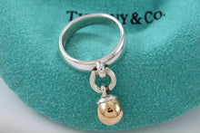 Load image into Gallery viewer, Tiffany &amp; Co. Hardwear 18K Gold &amp; Silver Dangle Ball Ring
