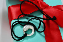 Load image into Gallery viewer, Tiffany &amp; Co. Elsa Peretti Large 17mm Eternal Circle Silk Cord Necklace
