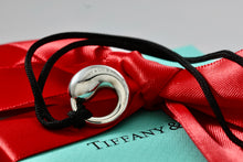 Load image into Gallery viewer, Tiffany &amp; Co. Elsa Peretti Large 17mm Eternal Circle Silk Cord Necklace
