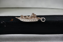 Load image into Gallery viewer, Sterling Silver Cruise Ship Boat Charm Pendant
