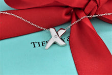 Load image into Gallery viewer, Tiffany &amp; Co. Paloma Picasso Silver &#39;&#39;X&#39;&#39; Diamond Necklace
