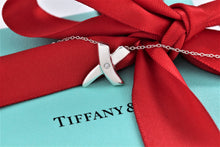 Load image into Gallery viewer, Tiffany &amp; Co. Paloma Picasso Silver &#39;&#39;X&#39;&#39; Diamond Necklace
