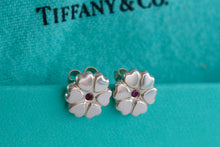 Load image into Gallery viewer, Tiffany &amp; Co. Paloma Picasso Pink Sapphire Crown of Hearts Stud Earrings
