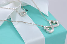 Load image into Gallery viewer, Tiffany &amp; Co. Paloma Picasso Silver Double Loving Heart 17&quot; Necklace
