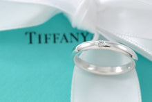 Load image into Gallery viewer, Tiffany &amp; Co. Elsa Peretti Silver Diamond Stacking Band Ring
