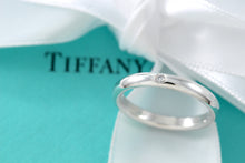 Load image into Gallery viewer, Tiffany &amp; Co. Elsa Peretti Silver Diamond Stacking Band Ring

