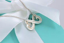 Load image into Gallery viewer, Tiffany &amp; Co. Paloma Picasso Silver Double Loving Heart 17&quot; Necklace
