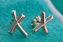 Load image into Gallery viewer, Tiffany &amp; Co. Paloma Picasso Tenderness Hearts &quot;X&quot; Earrings
